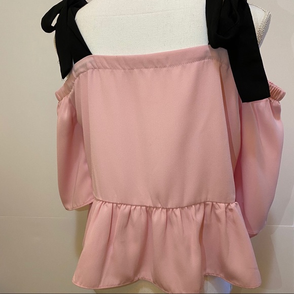 MANGO Cold Shoulder Tie Top - Picture 5 of 5